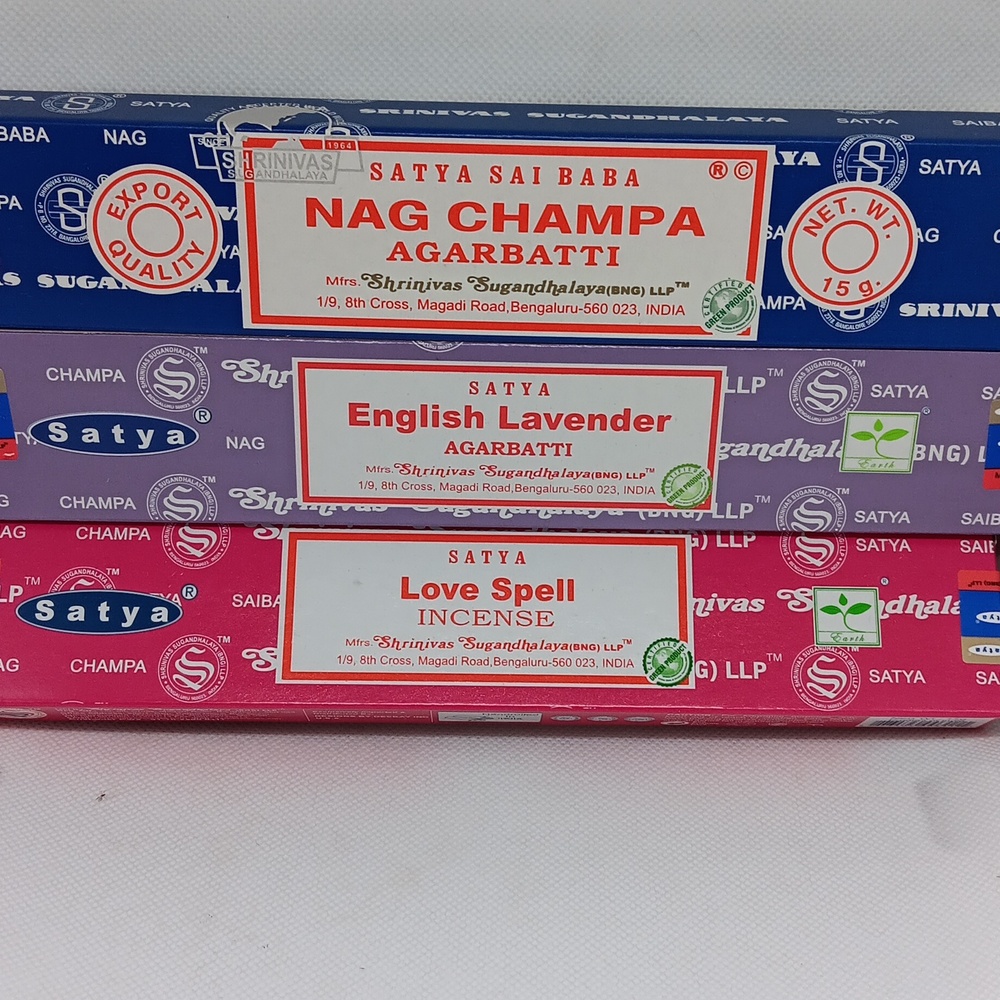 Nag Champa,  English Lavender, & Love Spell incense sticks